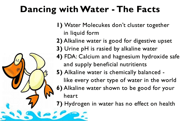 dancing with water, debunked, infographic