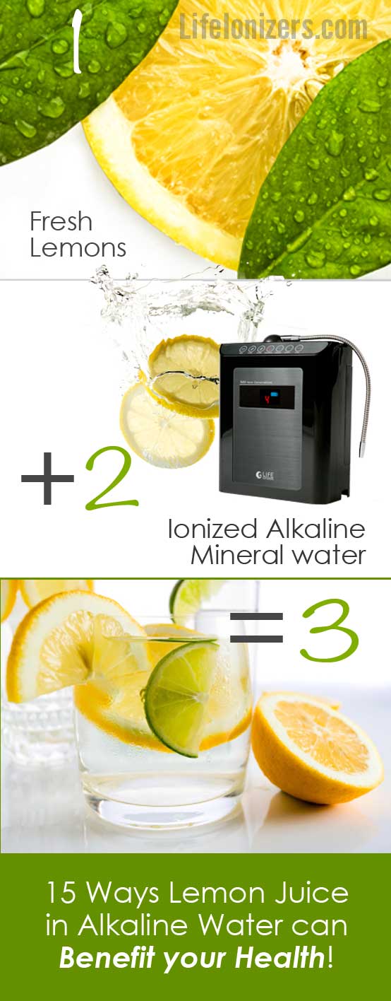 lemon juice and alkaline water benefits infographic