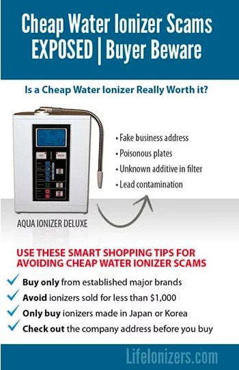 Cheap Water Ionizer Scams