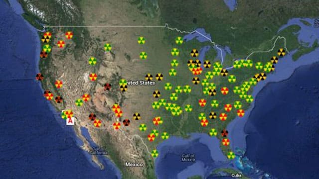 fukushima radiation in US image