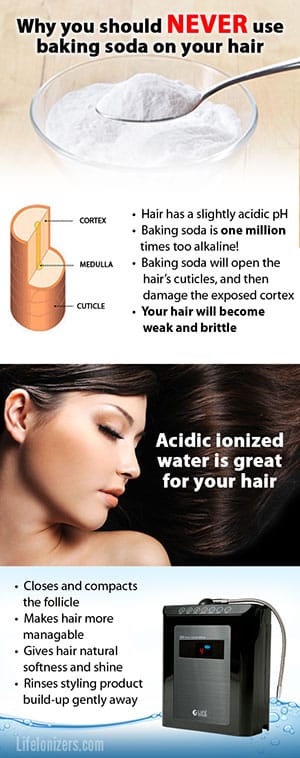 acidic water rinse for hair infographic