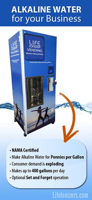 The Alkaline Water Vending Machine for your Business
