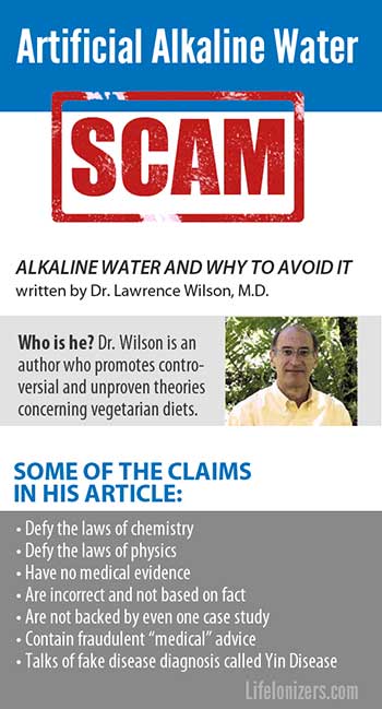 Artificial Alkaline Water Scam | Quack Alert by Life Water Ionizers