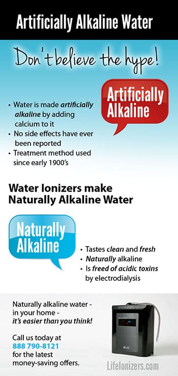 artificially alkaline water side effects infographic