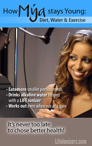 How Mya stays Young: Diet, Exercise and Alkaline Water