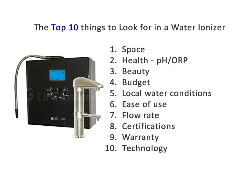 top 10 things to look for in a water ionizer