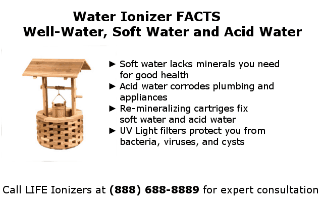 water ionizers and well water facts infographic